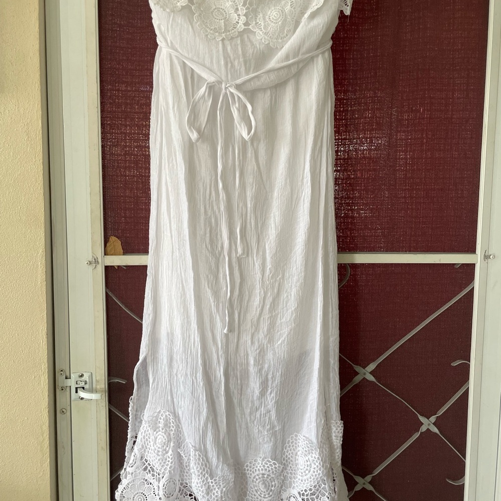 White Lace Maxi Dress